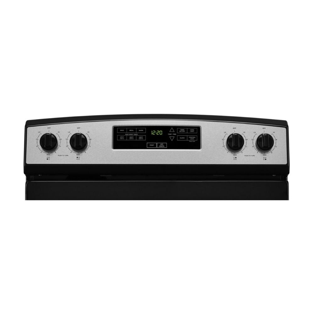AER6303MMS - Amana 4.8 cu. ft. Electric Range with Large Oven Capacity, Temp Assure™ Cooking System, Storage Drawer (Stainless Steel)