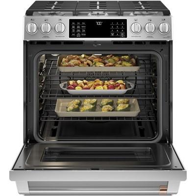 CGS700P2MS1 Café 30" Stainless Steel Slide-In Gas Range