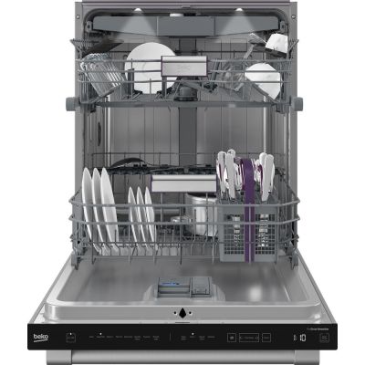DDT38532XIH Beko 24" Fingerprint Free Stainless Steel Top Control Built In Dishwasher