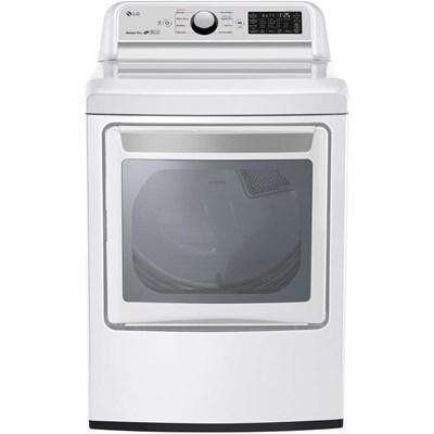 DLE7300WE LG 7.3 cu. ft. Ultra Large Capacity Smart Electric Dryer with Sensor Dry in White