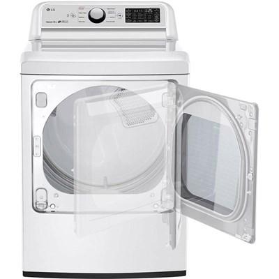 DLE7300WE LG 7.3 cu. ft. Ultra Large Capacity Smart Electric Dryer with Sensor Dry in White