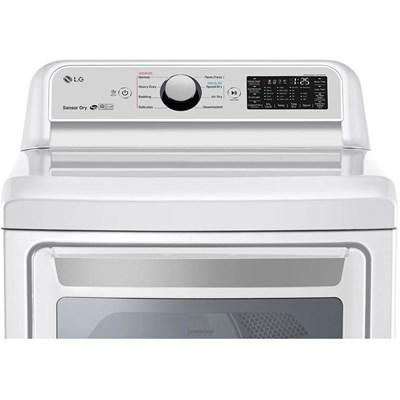 DLE7300WE LG 7.3 cu. ft. Ultra Large Capacity Smart Electric Dryer with Sensor Dry in White