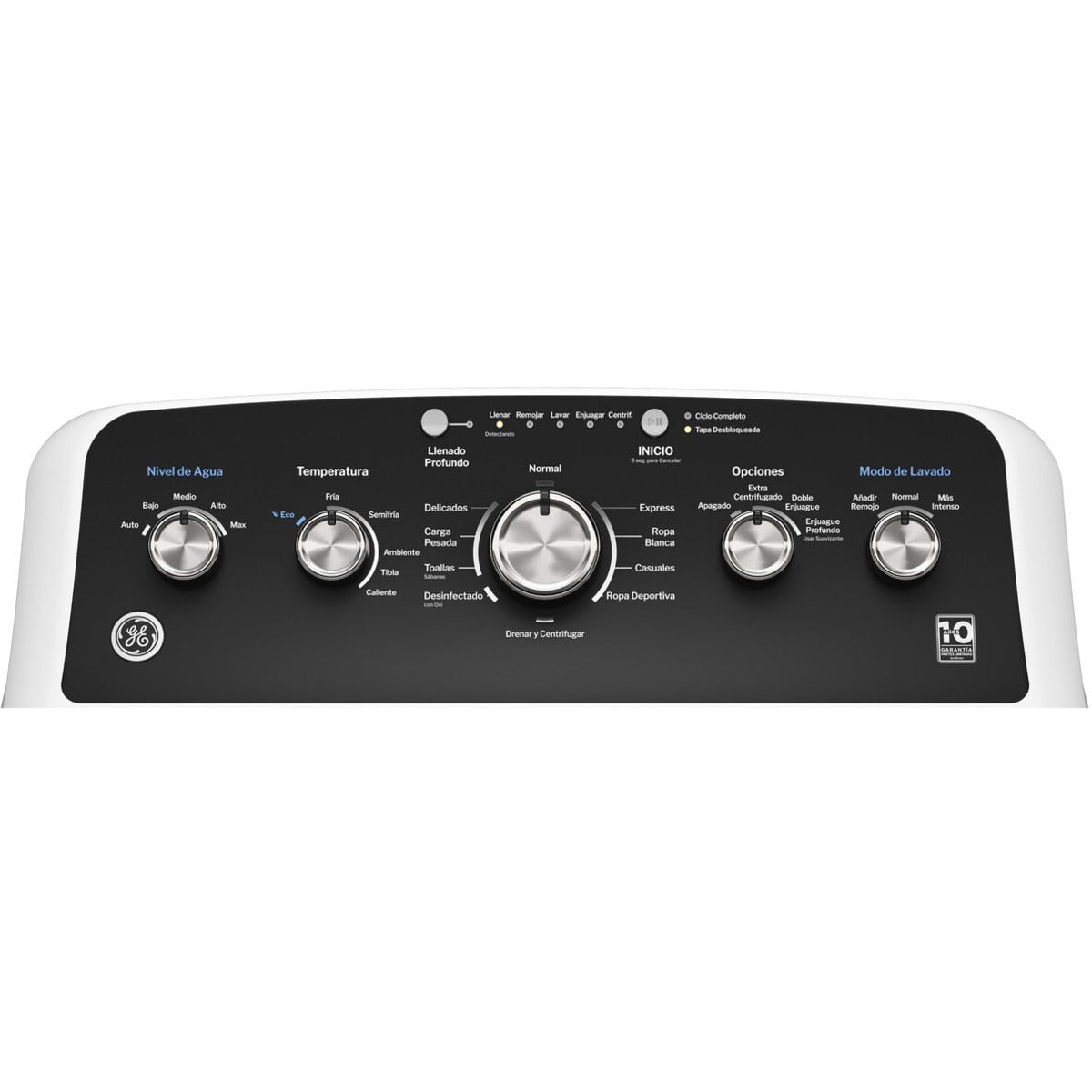 ETW485ASWWB GE 4.5 cu. ft. Top Load Washer with Agitator and Deep Fill – White