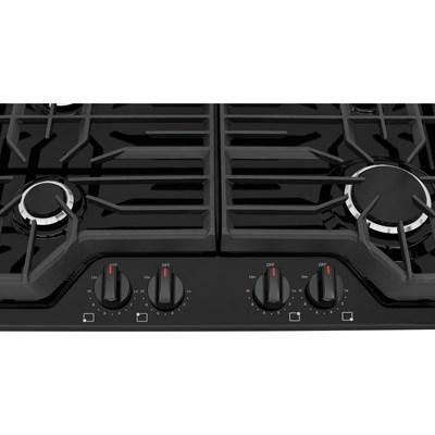 FCCG3027AB Frigidaire 30" Gas Cooktop with 4 Sealed Burners and Continuous Grates in Black