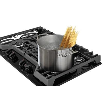 FCCG3027AB Frigidaire 30" Gas Cooktop with 4 Sealed Burners and Continuous Grates in Black