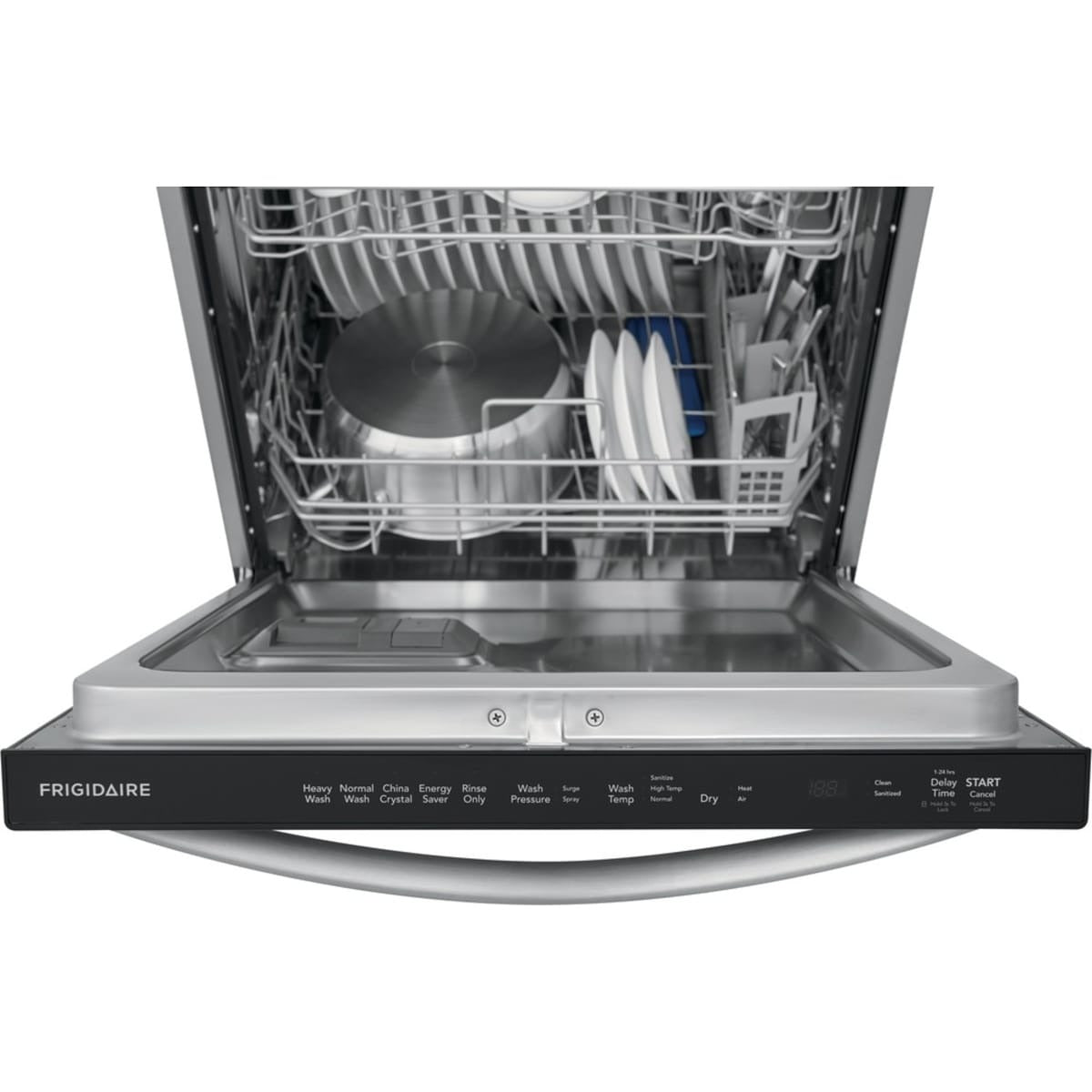 FDSH4501AS Frigidaire 24-inch Built-In Dishwasher with Dual OrbitClean® Wash System and MaxDry™ Option – Stainless Steel