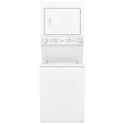 FLCE7522AW Frigidaire® 3.9 Cu. Ft. Washer, 5.6 Cu. Ft. Dryer White Electric Stack Laundry