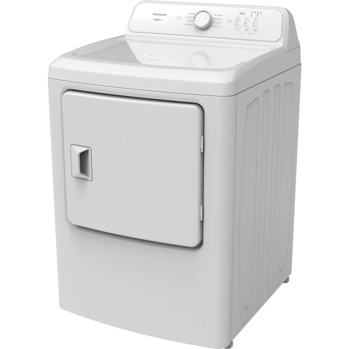 FLVE7000AW Frigidaire 7 cu. ft. Electric Dryer with 8 Dry Cycles, 4 Dryness Levels, SensorDry™, Large Capacity Fits King Comforter (White)