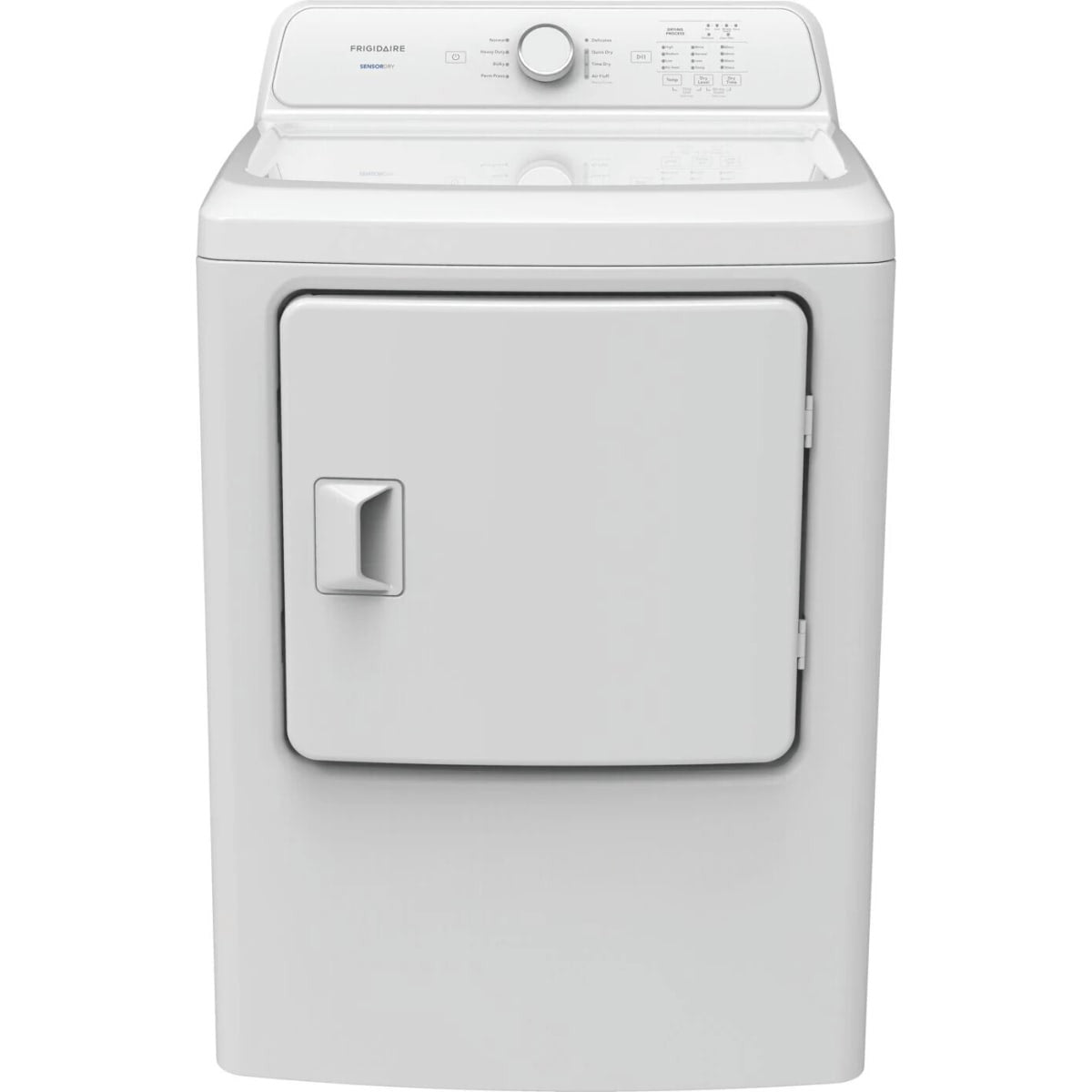 FLVE7000AW Frigidaire 7 cu. ft. Electric Dryer with 8 Dry Cycles, 4 Dryness Levels, SensorDry™, Large Capacity Fits King Comforter (White)