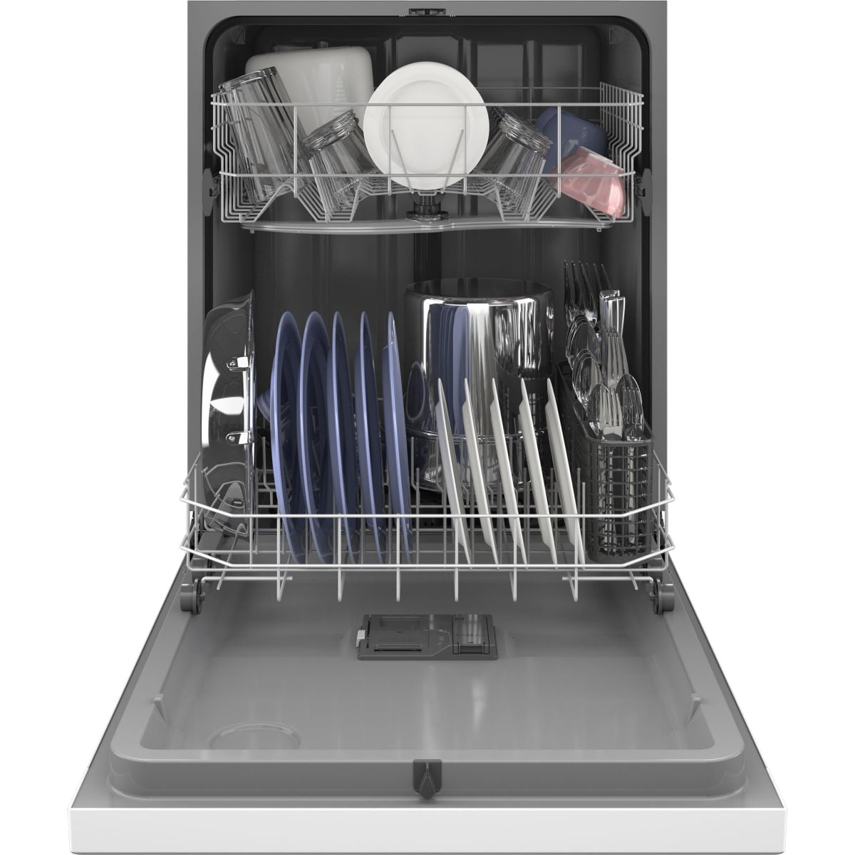 GDF511PGRWW GE 24-inch Built-In Dishwasher with Front Controls and Dry Boost™ Technology - White