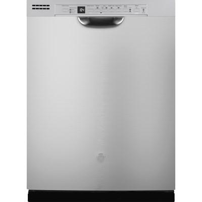 GDF630PSMSS GE® 24" Front Control Stainless Steel Dishwasher with Plastic Interior, Sanitize Cycle & Dry Boost