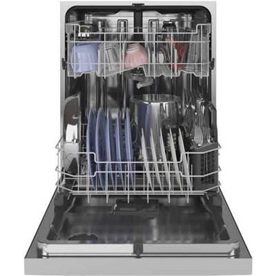 GDP645SYNFS GE® 24" Top Control Fingerprint Resistant Stainless Steel Dishwasher with Stainless Steel Interior, Sanitize Cycle & Dry Boost