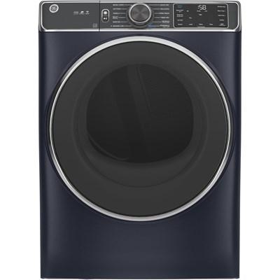 GFD85ESPNRS GE® 7.8 cu. ft. Smart Front Load Electric Dryer with Steam and Sanitize Cycle in Sapphire Blue