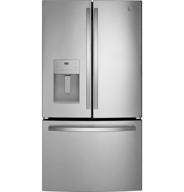GFE26JYMFS GE® 36 in. 25.6 Cu. Ft. Fingerprint Resistant Stainless Steel French Door Refrigerator