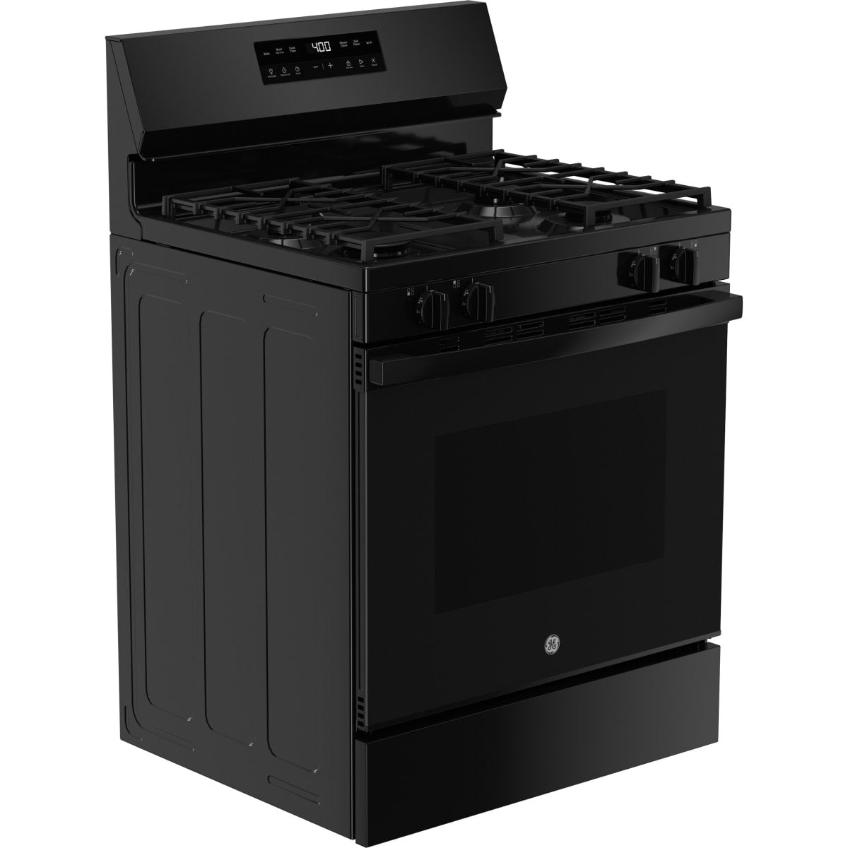 GGF400PVBB GE 30-inch Freestanding Gas Range with Edge-to-Edge Cooktop and Oven Air Fry - Black