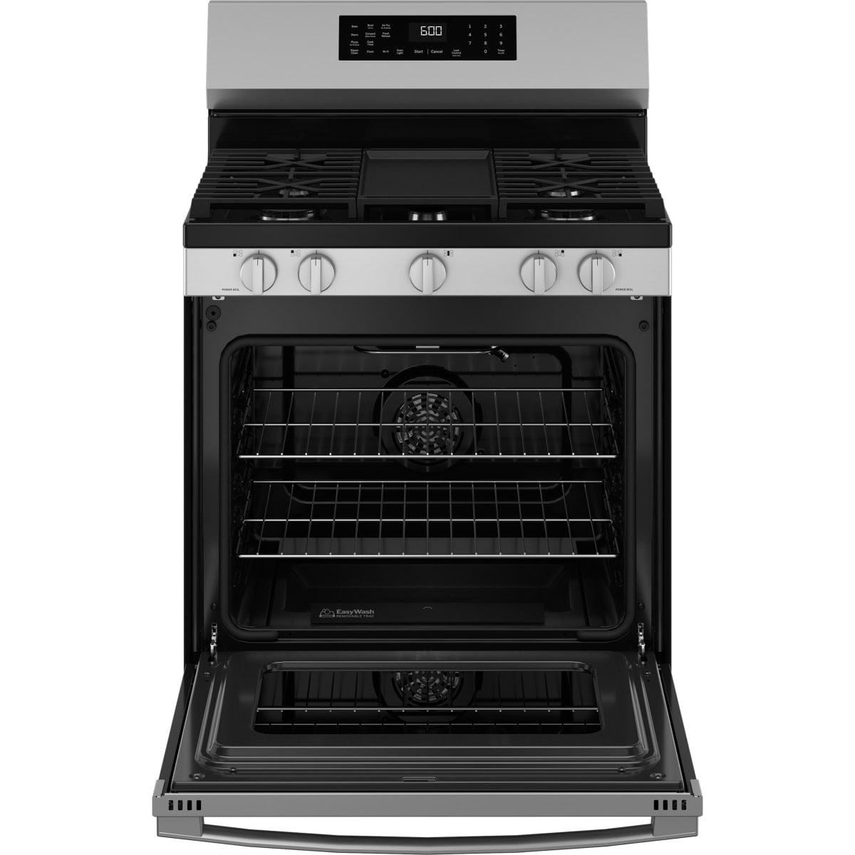 GGF600AVSS GE 30-inch Freestanding Gas Range with True Convection and No Preheat Air Fry - Stainless Steel