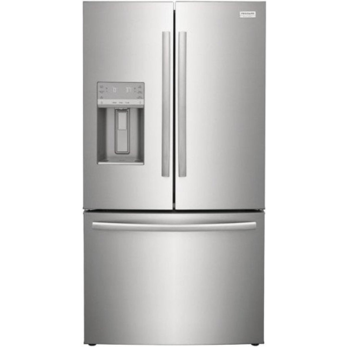GRFS287DAF Frigidaire Gallery 28 cu. ft. Standard-Depth French-Door Refrigerator with EvenTemp™ Cooling, Dual Ice Maker, ReadyStore™ Beverage Rack, Slide-Under Shelving (Stainless Steel)