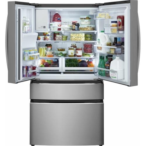 GRMS2773AF Frigidaire Gallery® 36 in. 26.3 Cu. Ft. Smudge-Proof® Stainless Steel 4-Door French Door Refrigerator