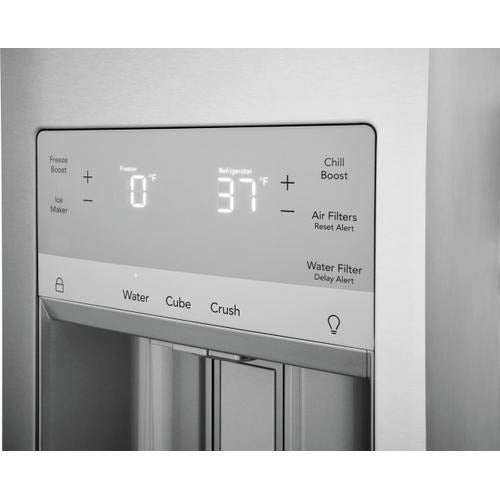 GRMS2773AF Frigidaire Gallery® 36 in. 26.3 Cu. Ft. Smudge-Proof® Stainless Steel 4-Door French Door Refrigerator
