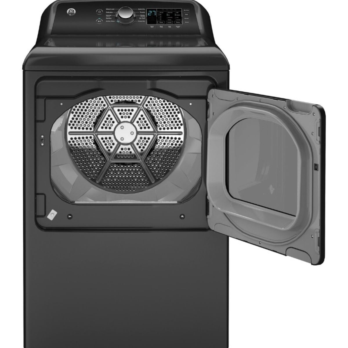 GTD58EBPVDG GE 7.4 cu. ft. Electric Dryer with Sensor Dry and Sanitize Cycle – Diamond Gray