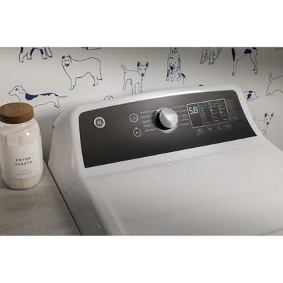 GTD58EBSVWS GE® 7.4 Cu. Ft. White Front Load Electric Dryer