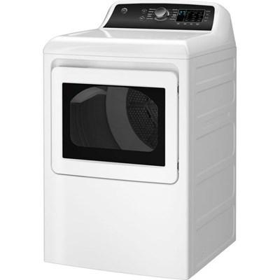 GTD58EBSVWS GE® 7.4 Cu. Ft. White Front Load Electric Dryer