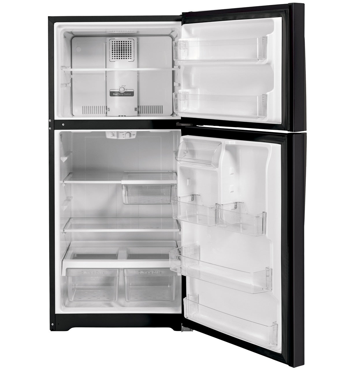 GTS22KMNRDS 21.9 Cu. Ft. Garage‑Ready Top‑Freezer Refrigerator for 38–110 °F environments, Fingerprint Resistant Black Slate