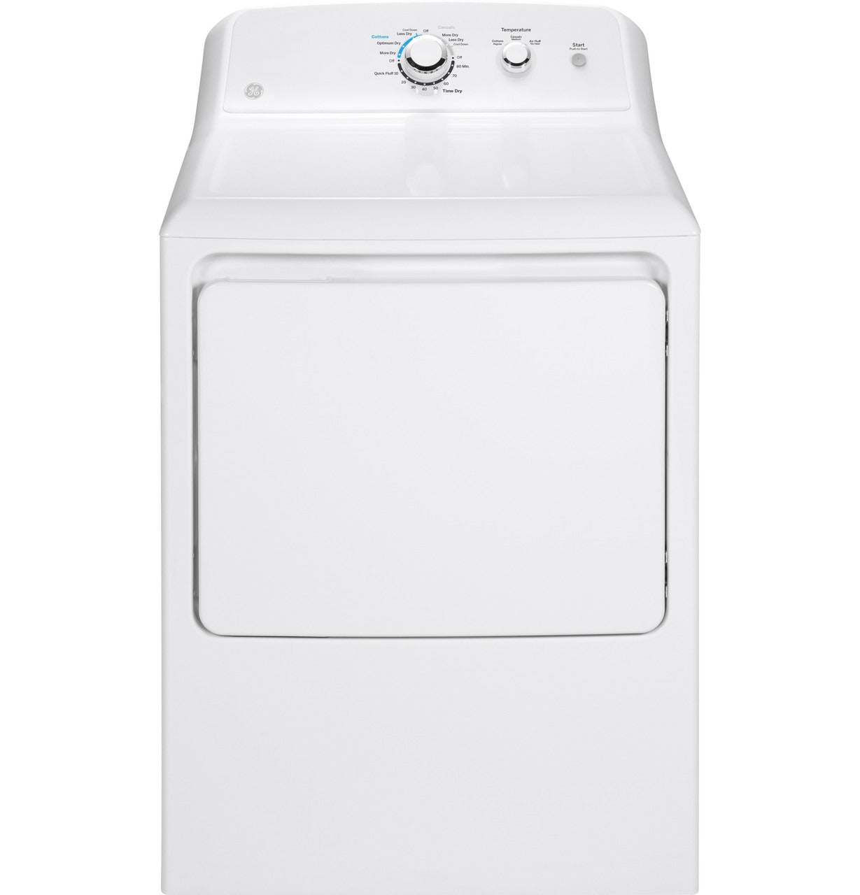 GTX33GASKWW 6.2 Cu. Ft. Gas Dryer with Auto Dry & Aluminized Alloy Drum White