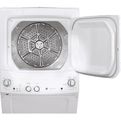 GUD27ESSMWW GE® Unitized Spacemaker® 3.8 Cu. Ft. Washer, 5.9 Cu. Ft. White On White Electric Dryer