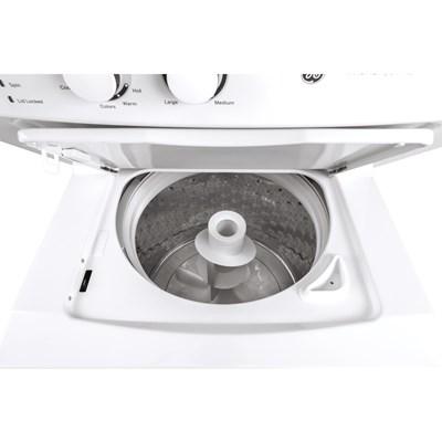 GUD27ESSMWW GE® Unitized Spacemaker® 3.8 Cu. Ft. Washer, 5.9 Cu. Ft. White On White Electric Dryer