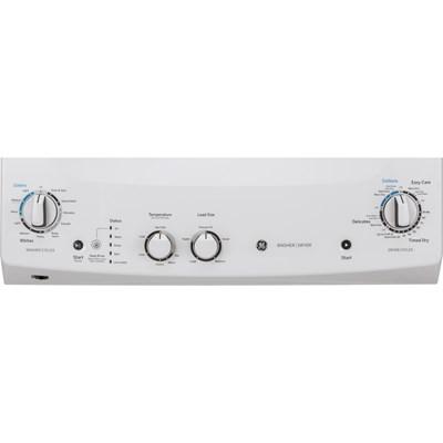 GUD27ESSMWW GE® Unitized Spacemaker® 3.8 Cu. Ft. Washer, 5.9 Cu. Ft. White On White Electric Dryer