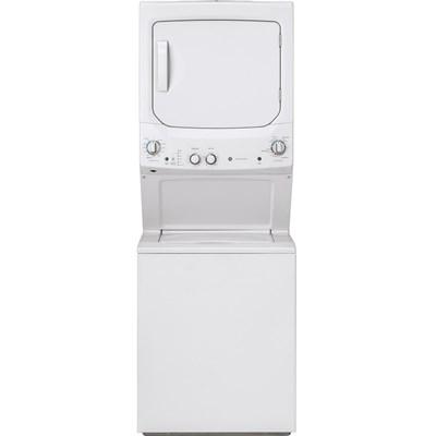 GUD27ESSMWW GE® Unitized Spacemaker® 3.8 Cu. Ft. Washer, 5.9 Cu. Ft. White On White Electric Dryer