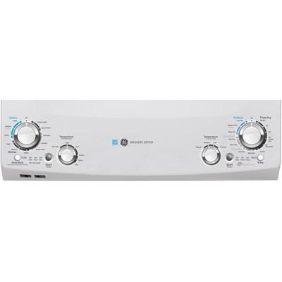 GUD27GESNWW GE® Unitized Spacemaker® 3.9 Cu. Ft. Washer, 5.9 Cu. Ft. Dryer White Stack Laundry