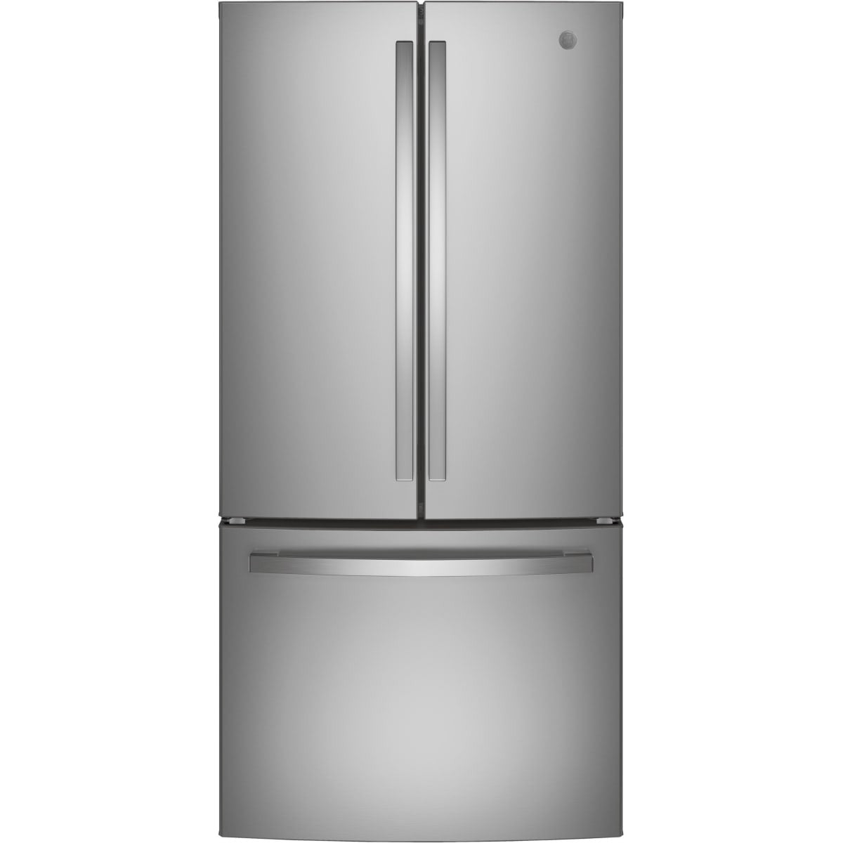 GWE19JYLFS GE 18.6 cu. ft. Counter-Depth French Door Refrigerator with Icemaker – Fingerprint Resistant Stainless