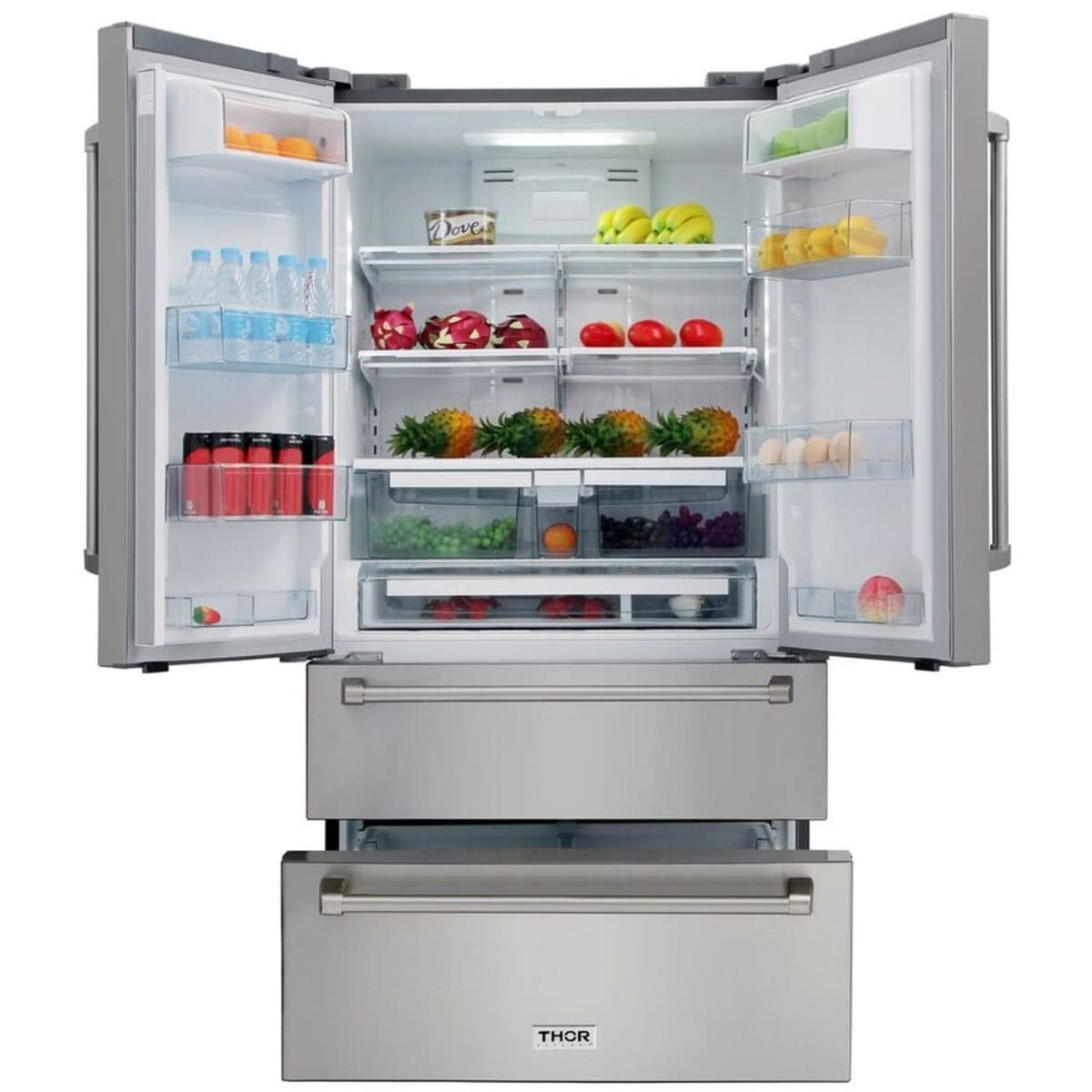 HRF3601F Thor Kitchen 36-inch French Door Refrigerator with Dual Cooling and Automatic Ice Maker