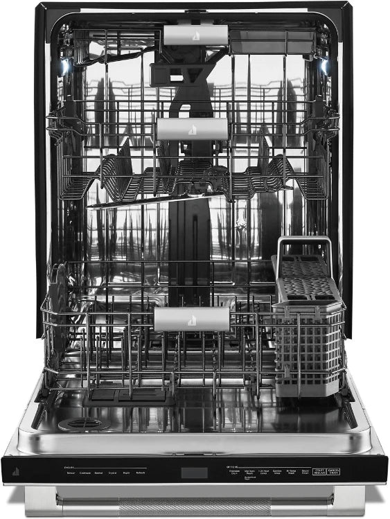 JDPSS246LL JennAir RISE™ 24" Built-In Fully Integrated Dishwasher with 15 Place Settings and 38 dBA in Stainless Steel