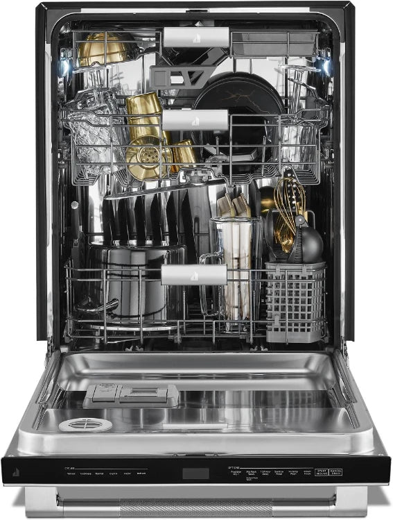 JDPSS246LL JennAir RISE™ 24" Built-In Fully Integrated Dishwasher with 15 Place Settings and 38 dBA in Stainless Steel