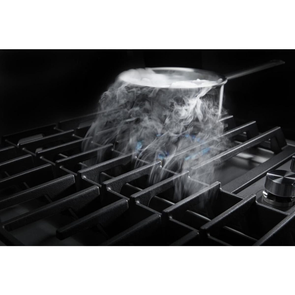 JGD3536GS JennAir 36" Euro-Style JX3 Gas Downdraft Cooktop with 5 Sealed Brass Burners, 17,000 BTU Ultra-High Output Burner, JX3 Downdraft Ventilation System, and DuraFinish Protection