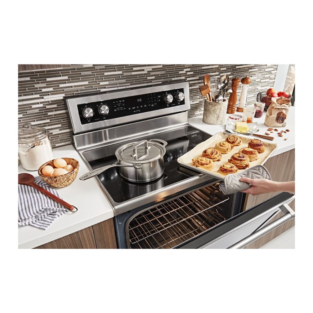 KFEG500ESS - KitchenAid 6.4 cu. ft. Electric Range with Even-Heat™ True Convection, Storage Drawer, Steam Rack (Stainless Steel)