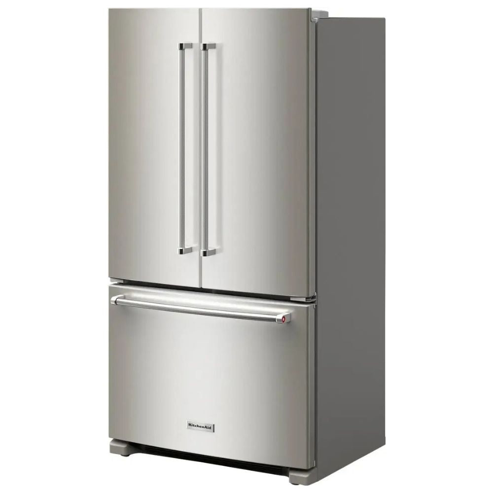 KRFC136RPS - KitchenAid 36" 22 cu. ft. French Door Refrigerator with LED Lighting, Automatic Ice Maker, Spill-Resistant Shelves (Stainless Steel)