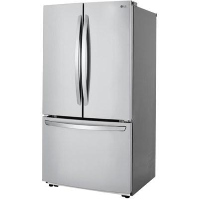 LFCC22426S LG 22 cu. ft. French Door Counter-Depth Refrigerator with Smart Cooling™ in Stainless Steel