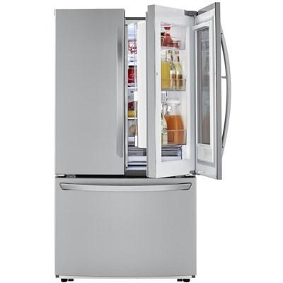 LFCS27596S LG 36" French Door Refrigerator with 27 Cu. Ft. Capacity and InstaView™ Door-in-Door® in Stainless Steel
