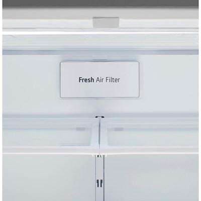LMXC22626S LG 22 cu. ft. Counter-Depth 4-Door French Door Refrigerator with CustomChill® Drawer in Stainless Steel
