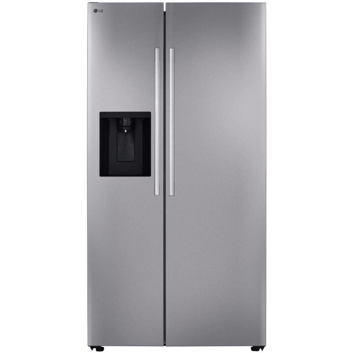 LS27T3230S 26.6 cu. ft. Standard-Depth Side-by-Side Smart Refrigerator with External Ice & Water Dispenser, SpacePlus™ In-Door Ice System, Door Cooling+, Wi-Fi ThinQ®, ENERGY STAR® Certified – PrintProof™ Stainless Steel