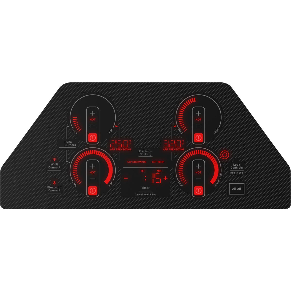 PEP7030DTBB GE Profile 30-inch Electric Cooktop with Glide Touch Controls and SyncBurners – Black