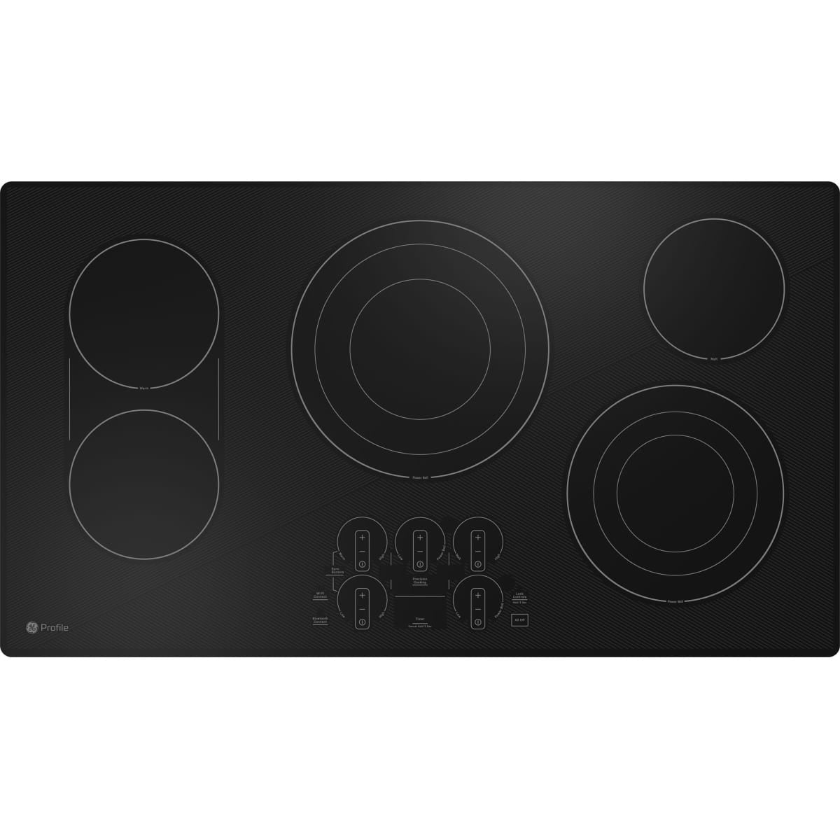 PEP9036DTBB GE Profile 36-inch Built-In Electric Cooktop with Glide Touch Controls and Power Boil – Black