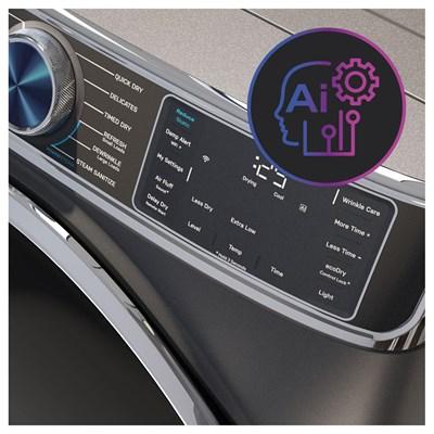 PFD95ESPTDS GE Profile™ 7.8 Cu. Ft. Smart Front Load Electric Dryer with Steam and Sanitize Cycle in Carbon Graphite