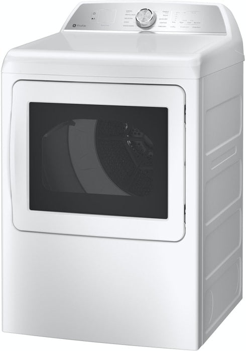 PTD60EBSRWS GE Profile 7.4 Cu. Ft. White Front Load Electric Dryer