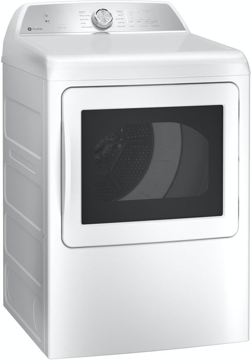 PTD60EBSRWS GE Profile 7.4 Cu. Ft. White Front Load Electric Dryer