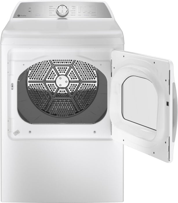 PTD60EBSRWS GE Profile 7.4 Cu. Ft. White Front Load Electric Dryer